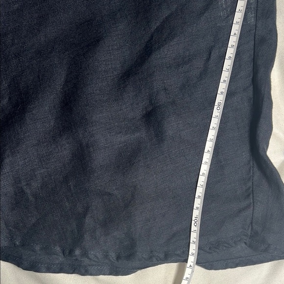 CP Shades linen navy blue Sleeveless Scoop Neck Midi Dress size Small - Picture 6 of 12